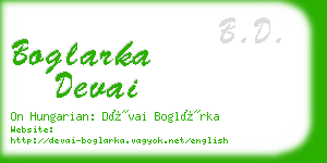 boglarka devai business card